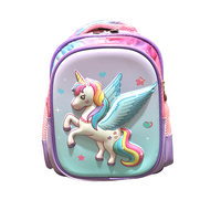 Ghiozdan Prescolar Unicorn 3D In Relief Cu 4 Compartimente 35x30x15 CM GS29